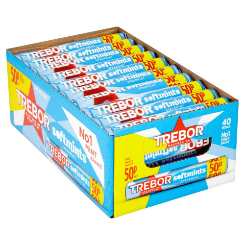 Trebor Softmints Spearmint Mints Roll 44.9g ( pack of 40 ) 2