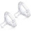 Nuby (2 Packs) 2x 3M+ Nuby Natural Touch Medium Flow Bottle Teats 4