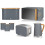 Swan Swan Nordic Grey Kettle 2 Slice Toaster Microwave Breadbin & Canisters 1
