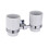 NES Home Double Glass Tumbler / Toothbrush Holder 1