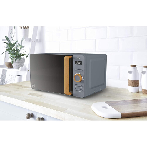 Swan Swan Nordic Grey Kettle 2 Slice Toaster Microwave Breadbin & Canisters 1