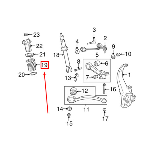 JAGUAR XF X250 Front Coil Spring C2Z11477 NEW GENUINE on OnBuy