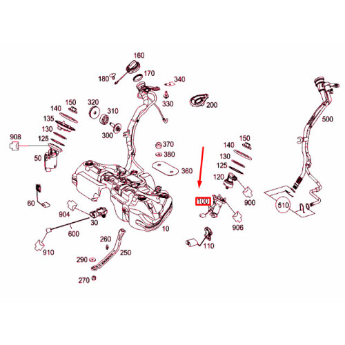 MERCEDESBENZ C W204 Left Fuel Tank Suction Jet Pump A2044702494 NEW