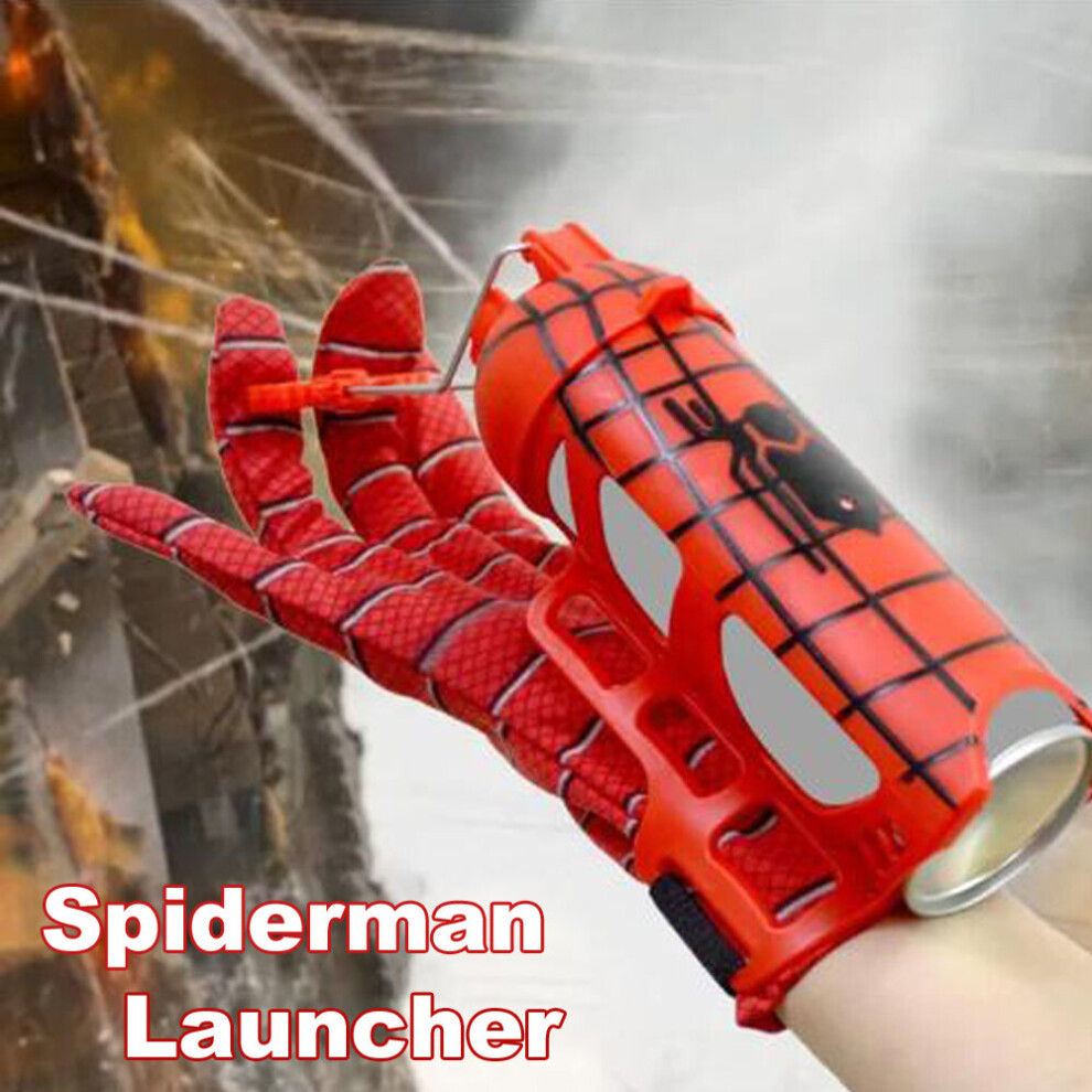 Hero Cosplay Spiderman Web Launcher Gloves Toys For Kids