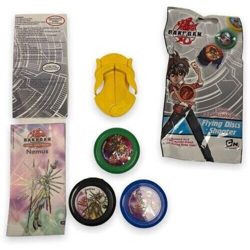 Bakugan Bakugan Flying Discs With Shooter X1 Blind Bag Supplied