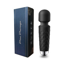 (Black) 20 Modes Strong Vibration Upgraded Mini Vibrator Usb Charging Handheld Body Massager Clitoris G-Spot Vibrators Sex Toy For Women