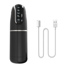 (No Box) Automatic Masturbator for Men USB Charging Sucking Vibrating Real Pussy Blowjob Male Sex Toys Men Masturbation Cup Adult Goods
