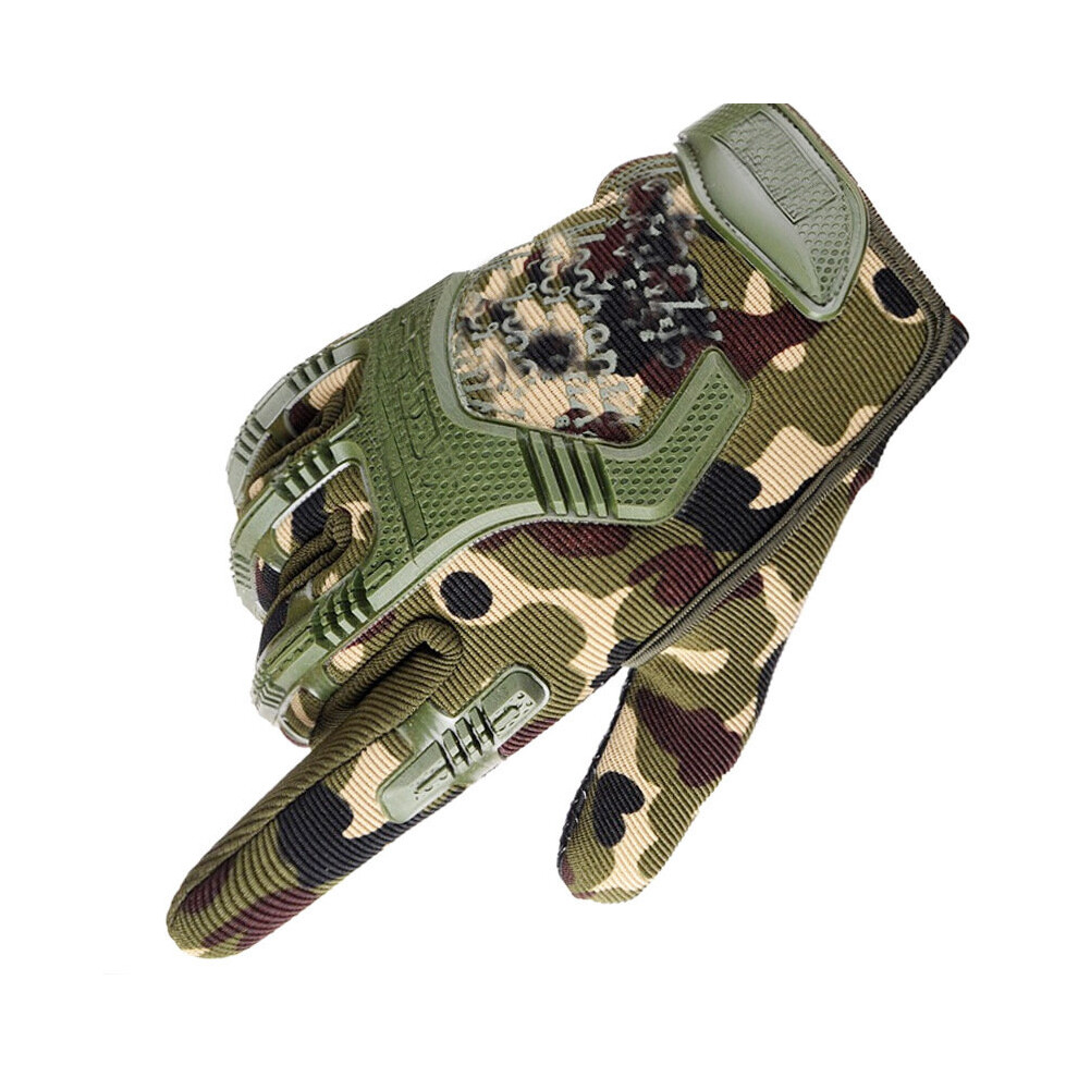 Photos - Other  Outdoor Tactical Protective Army Fingerless Gloves Hard Knuckle Airsoft Hunting Combat Riding Hiking Milita(a-camouflage M)