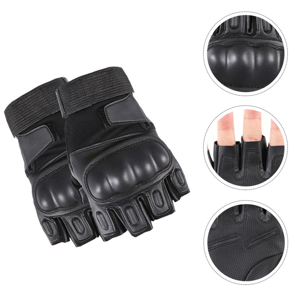 1Pc Special Half Finger Gloves Motorcycle Gloves For Women Motorcycle Riding Hiking Outdoor Black 4856685935689