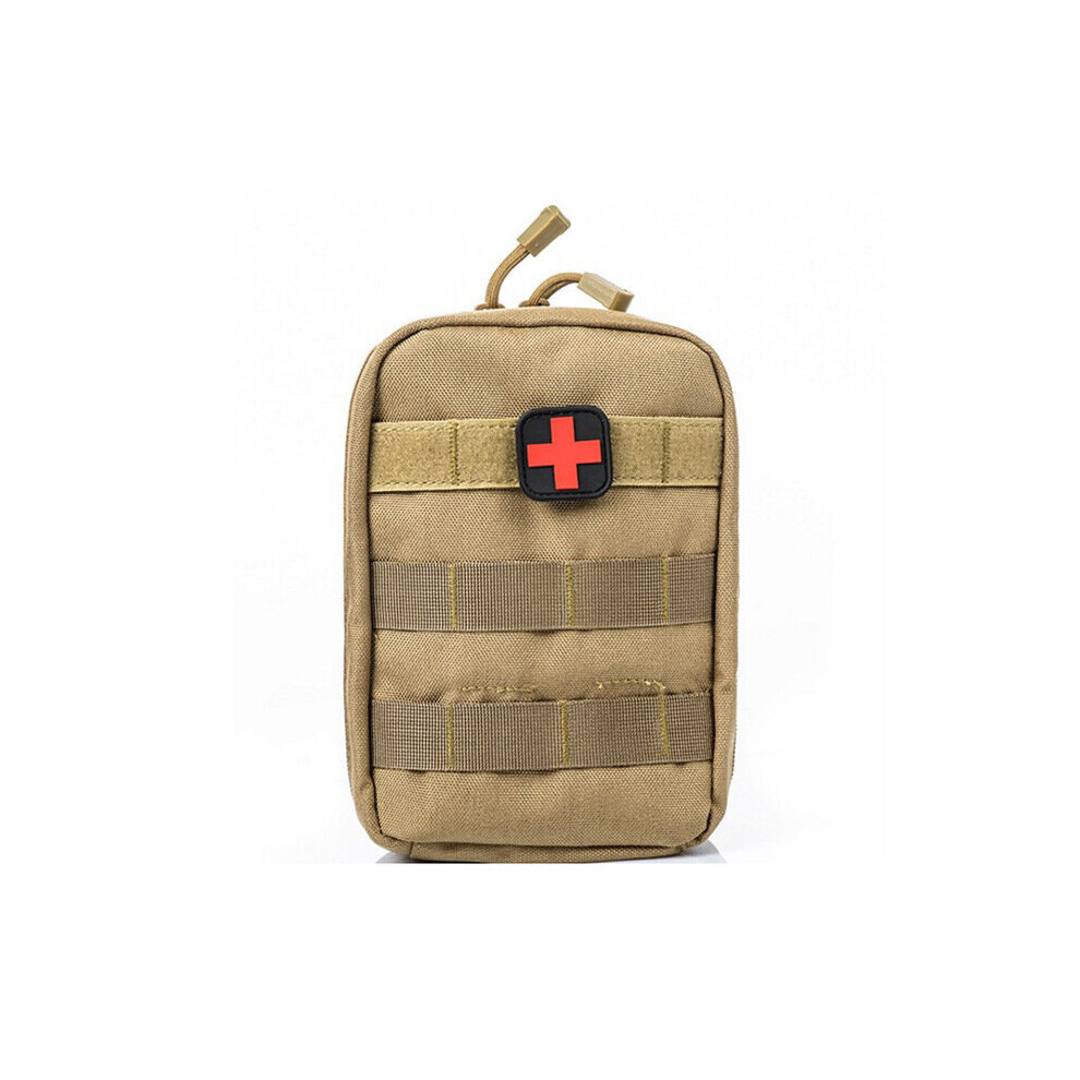 Dechoicelife (A-Khaki One Size) Tactical Survival Bag Outdoor Mountaineering First Aid Kit Military Emergency Kit Medical Kit Camping Climbing Survival Tools
