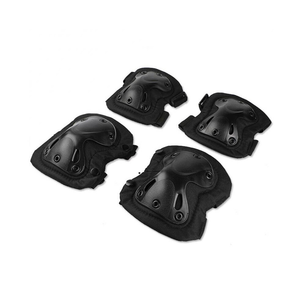 Photos - Other  Touch Screen PU Leather Tactical Gloves Army Military Combat Airsoft Hiking Cycling Climbing Shooting(a-Black Knee Pads L)