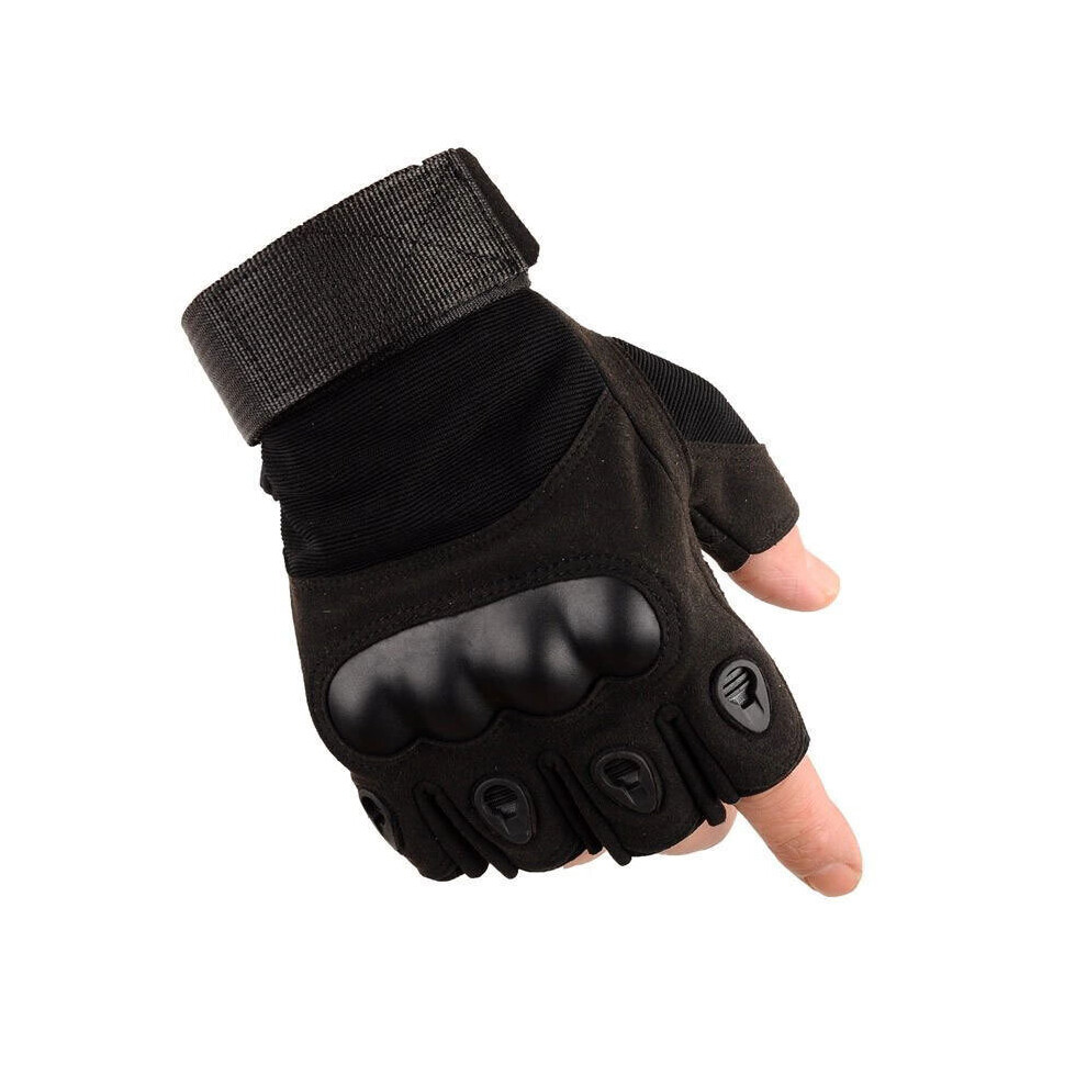 Photos - Other  New Military Tactical Gloves Army Full Finger Gloves Outdoor Airsoft Shooting Fishing Riding Hunting(a-Hard Black half XL)