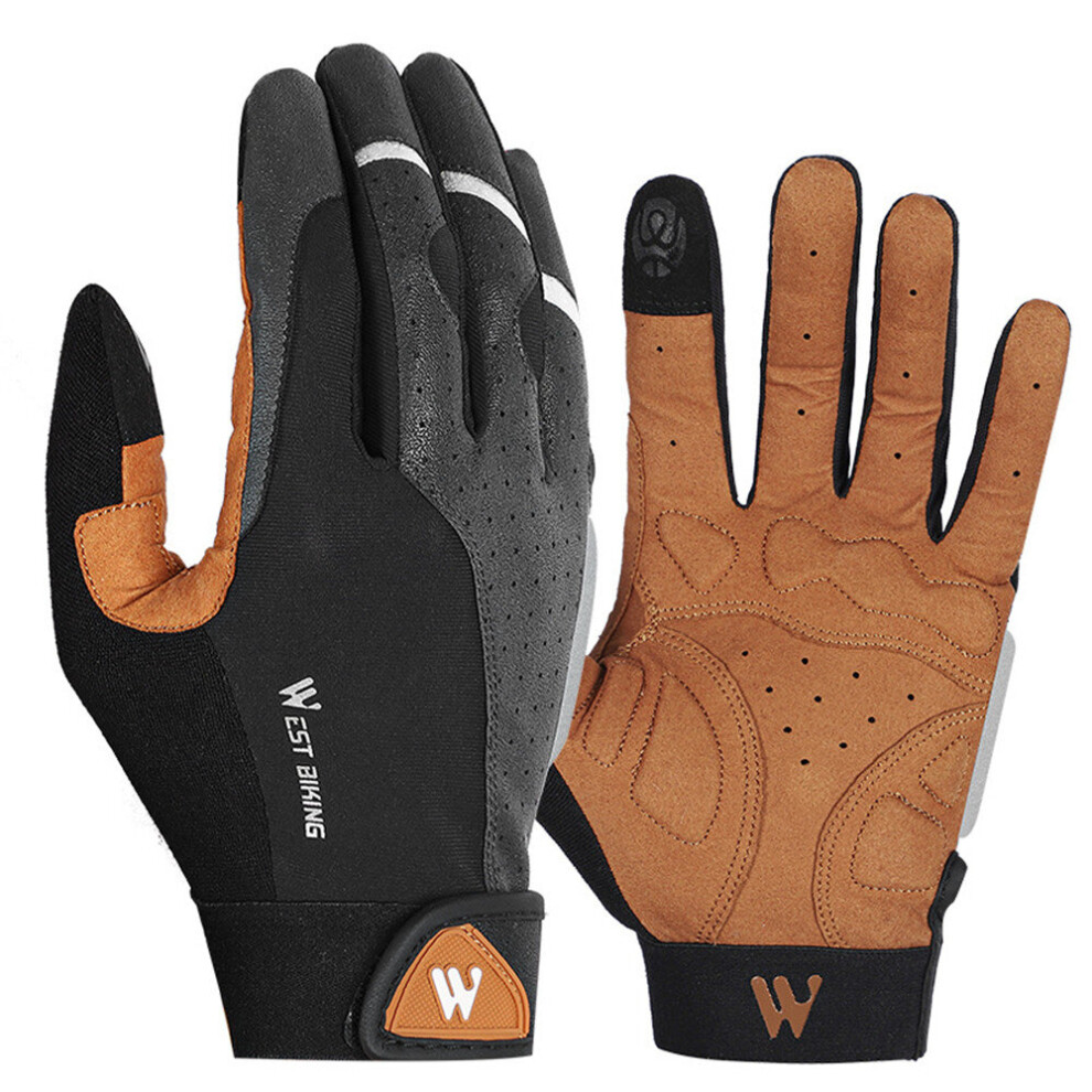 (A-Gloves M) West Biking Cycling Gloves Winter Gloves Shock Absorption Motorcycle Bicycling Gloves Hiking Skiing Glove Cycling Equipment 4856685923648