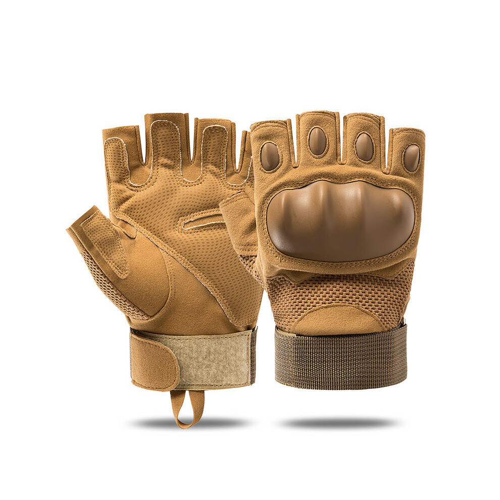 (a-color 09 XL) Tactical Military Gloves Shooting Gloves Touch Design Sports Protective Fitness Motorcycle Hunting Half Finger Hiking Gloves-image-OPC-PBW2B9F-NEW