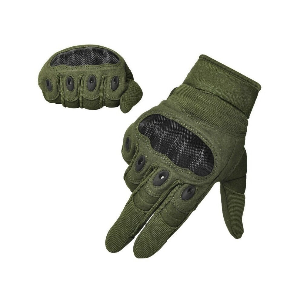 (A-Army Xl) Tactical Army Military Gloves Outdoor Full Finger Touch Screen Gloves For Cycling Motorcycle Hunting Shooting Hiking Camping Green 4856685970673