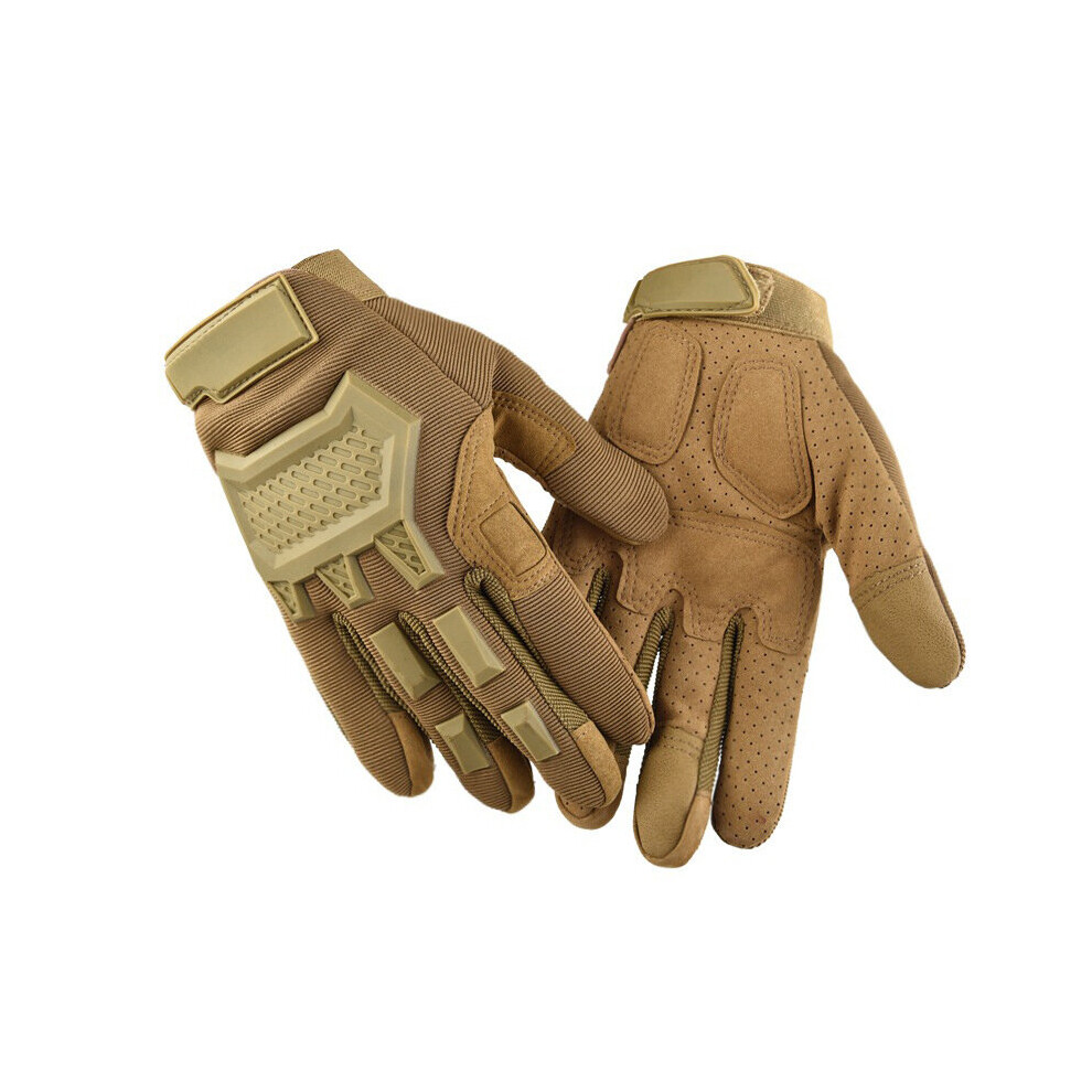 (A- Xl) Full-Finger Army Military Tactical Gloves Motorcycle Paintball Airsoft Hunting Shooting Outdoor Riding Fitness Hiking Gloves Red 4856685930912