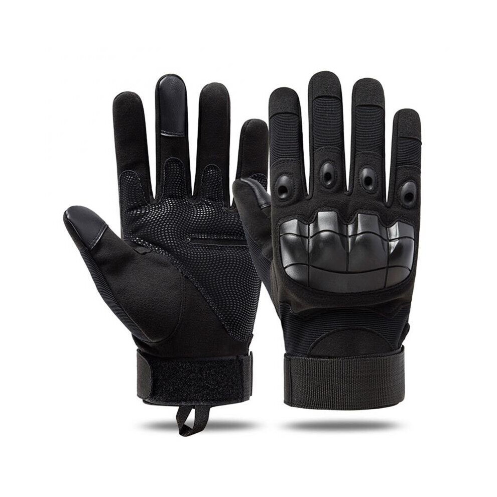 (A-2 Pair M) 2Pair Tactical Gloves Touch Screen Motorcycle Cycling Mitten Ski Gloves Outdoor Airsoft Climbing Riding Army Combat Glove Black 4856685946142