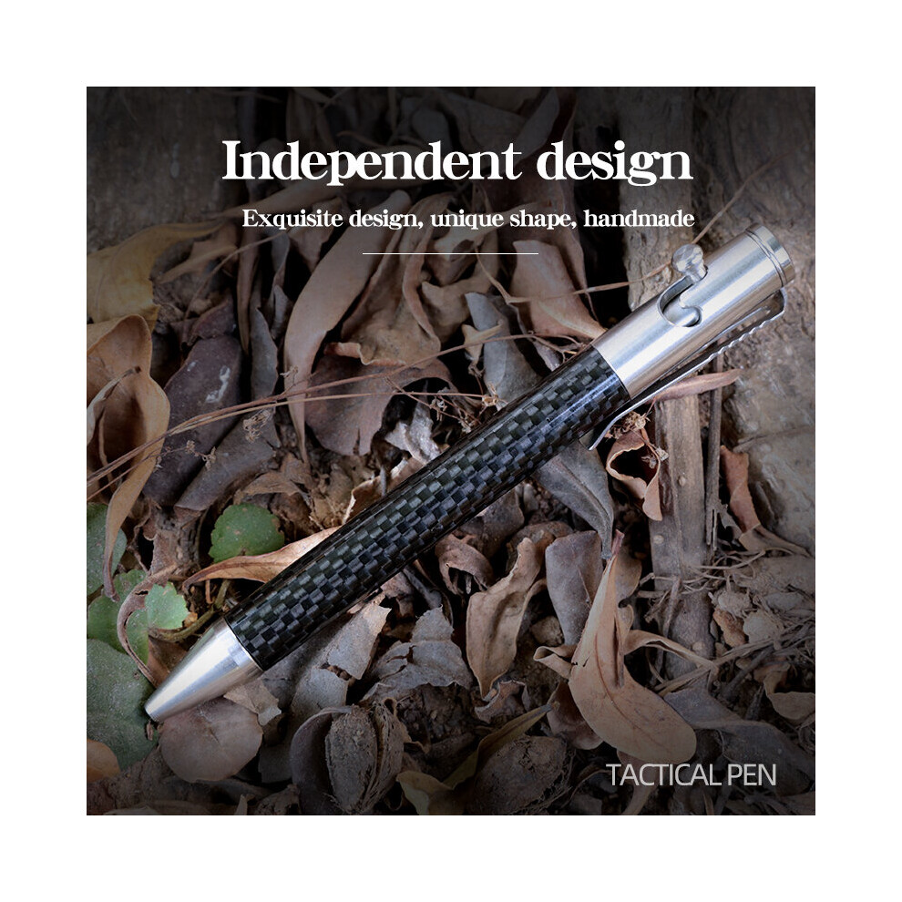 Carbon Fiber Stainless Steel Tactical Pen Portable Portable Signature Pen Broken Window Survival Outdoor Edc Tool 4857402646383