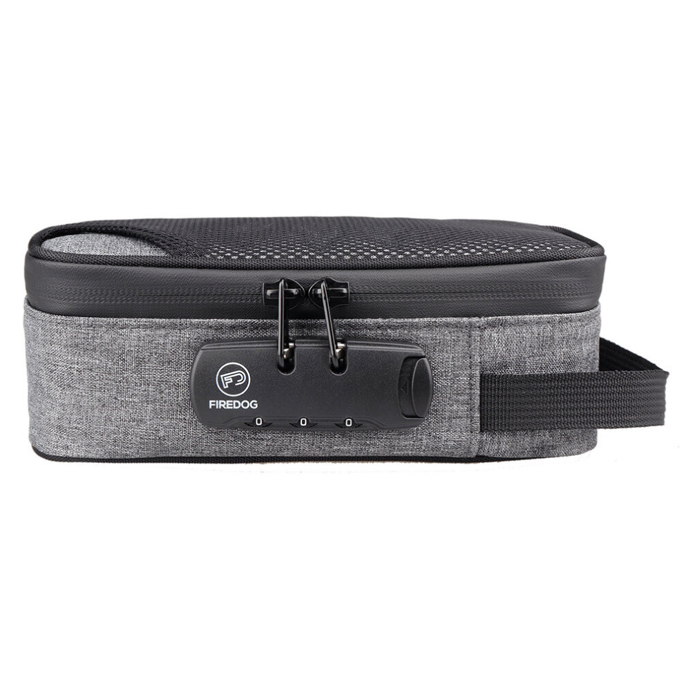 Dechoicelife (A-Grey) Outdoor Storage Bag Multifunction Cigarette Smoking Pipe Bag Odor Smell Proof With Combination Lock For Hiking Backpacking
