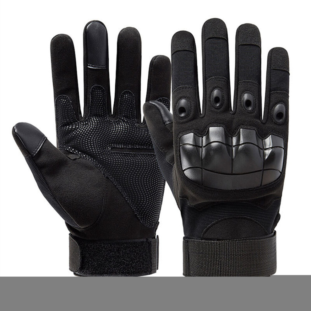 (A- Gloves Xl) Military Tactical Gloves With Tactical Knee Pads Full Finger Soft Shell Protection Goalkeeper Gloves Outdoor Climbing Gloves Black 4856685922993