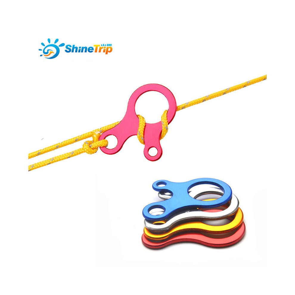 Photos - Climbing Gear  ShineTrip 10 pcs/lot Camping Tent Cord Rope Fastener Guy Line Runner Carabiner Hook Hanger Tightener(a-Golden)