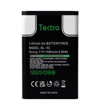 (1 battery) 3.7v 1580mah Bl-5c Bl 5c Rechargeable Battery For Nokia 2610 1100 1110 1112 1116 6230 N70 N71 N72 N91 E60 Home Radio
