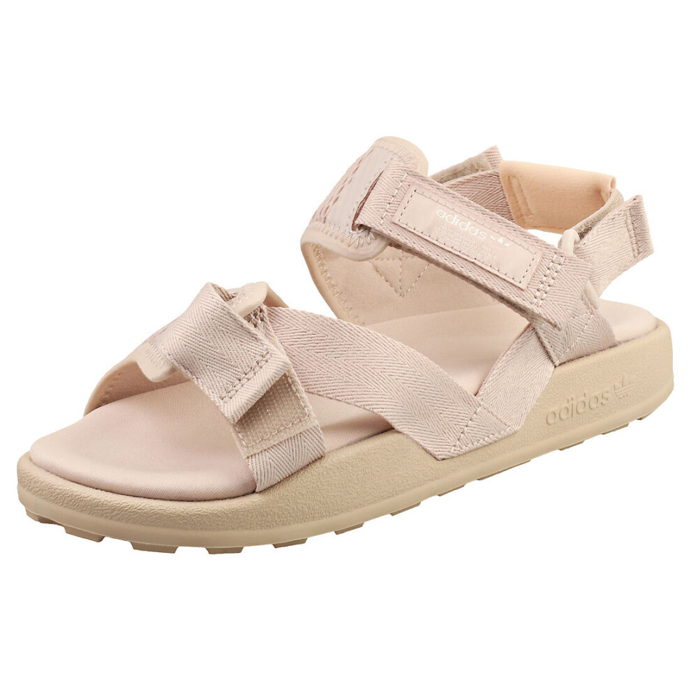 (4) adidas Adilette Adv Womens Walking Sandals in Taupe