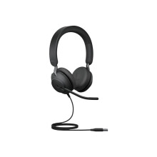 Jabra Evolve2 40 SE MS Stereo - Headset - on-ear - wired - USB-A - noise isolating - Certified for Microsoft Teams