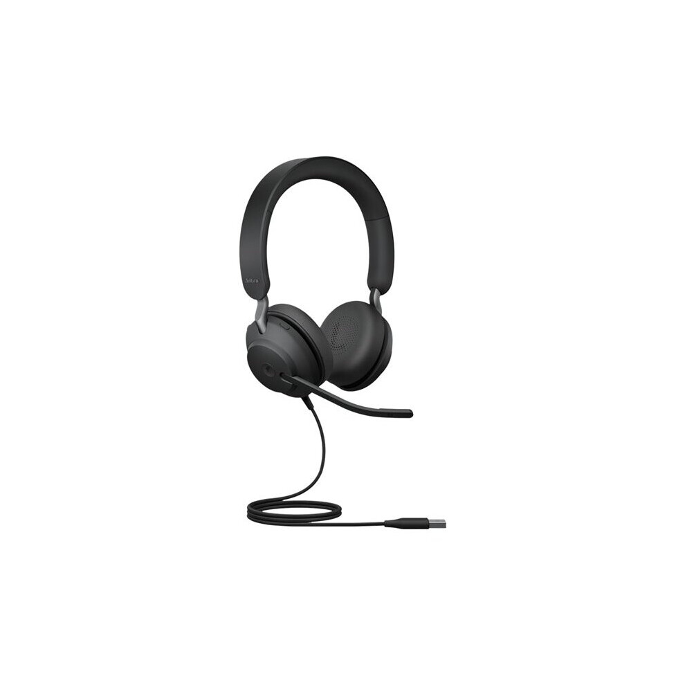 Jabra Evolve2 40 Se Ms Stereo - Headset - On-Ear - Wired - Usb-A - Noise Isolating - Certified For Microsoft Teams