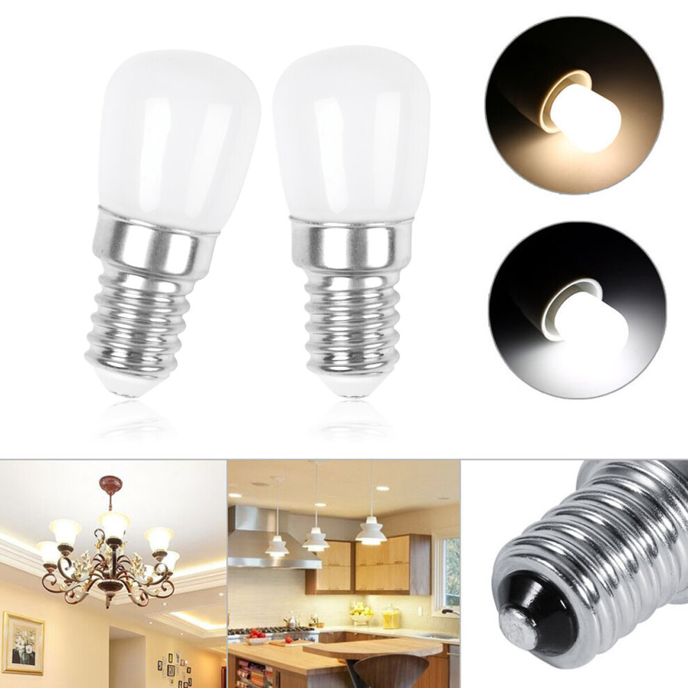(Warm white) E14 Fridge Bulb LED Pygmy Small Screw Daylight White Also Fits Salt Lamps