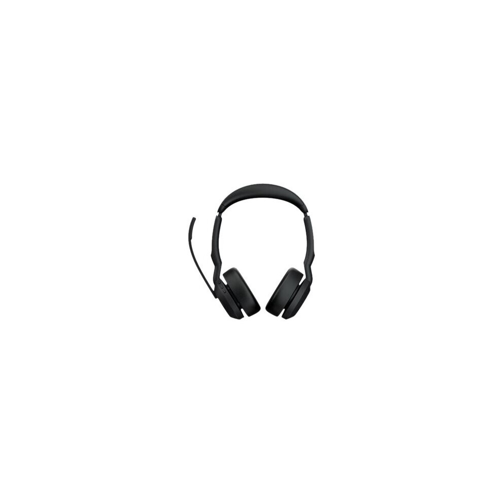 Jabra Evolve2 55 Ms Stereo - Headset - On-Ear - Bluetooth - Wireless - Active Noise Cancelling - Usb-A - Zoom Ce Black