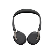 Jabra Evolve2 65 Flex MS Stereo - Headset - on-ear - Bluetooth - wireless - active noise cancelling - USB-A - black - Ce