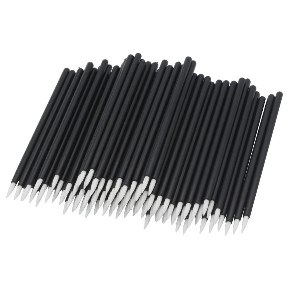 Ifsecond Cream Disposable Eyeliner Brushes Cosmetic Eye Wands Makeup Tool 100 Pack Applicator