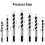 7PCS Tungsten Drill Bits Set Tungsten Carbide Tip Drill Bits Masonry Drill Bits Set   (3 4 5 6 8 10 12mm) 2