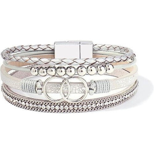 Bohemian style multi-layer woven ladies bracelet