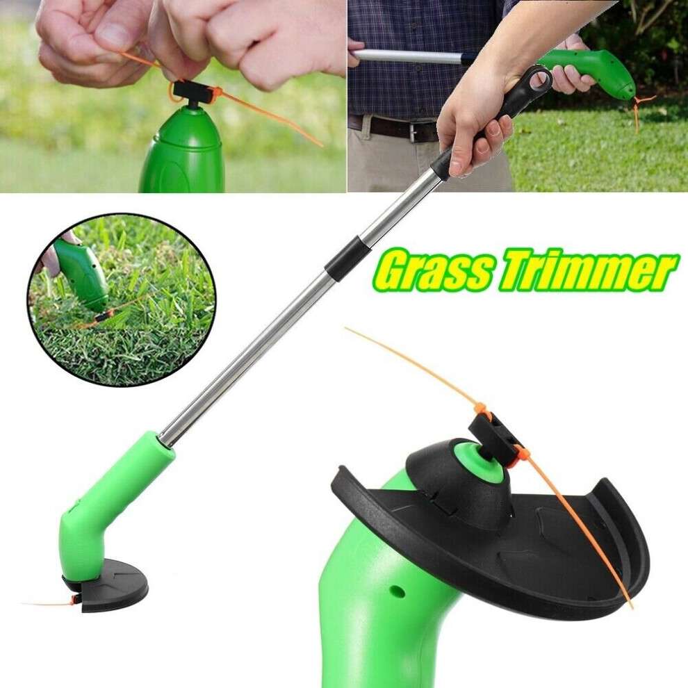 Electric Cordless Grass Trimmer Garden Weed Strimmer Cutter Mini Handheld Tool on OnBuy