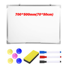 700 x 500mm Whiteboard Magnetic Board Dry Wipe Office Home School