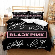 (Style 07, Single (135X200CM)/2PCS) Blackpink Bedding Single Double King Duvet Cover