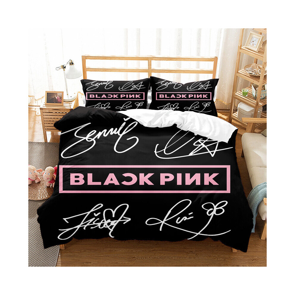 (Style 07, Double (200X200CM)/3PCS) Blackpink Bedding Single Double King Duvet Cover