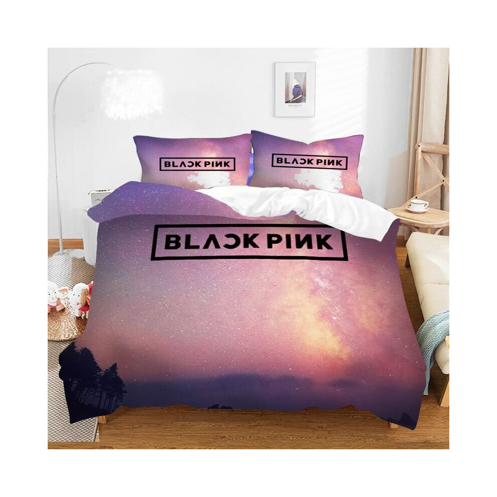 (Style 02, Double (200X200CM)/3PCS) Blackpink Bedding Single Double King Duvet Cover