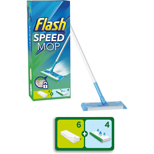 Flash Floor Cleaner Speedmop Starter Kit, Fast Easy & Hygienic Floor