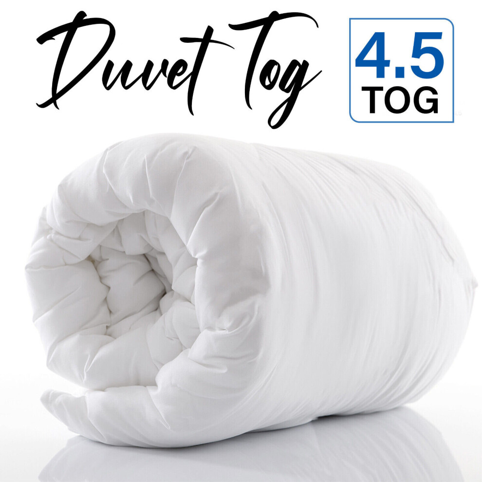 (4.5 Tog, Single) Winter Warm Duvets & Quilts Tog Soft Anti-Allergy