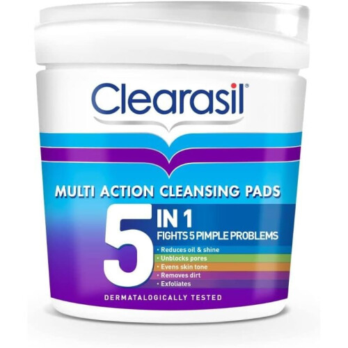 Clearasil Clearasil 5-in-1 Ultra Cleansing Pads - Pack of 65