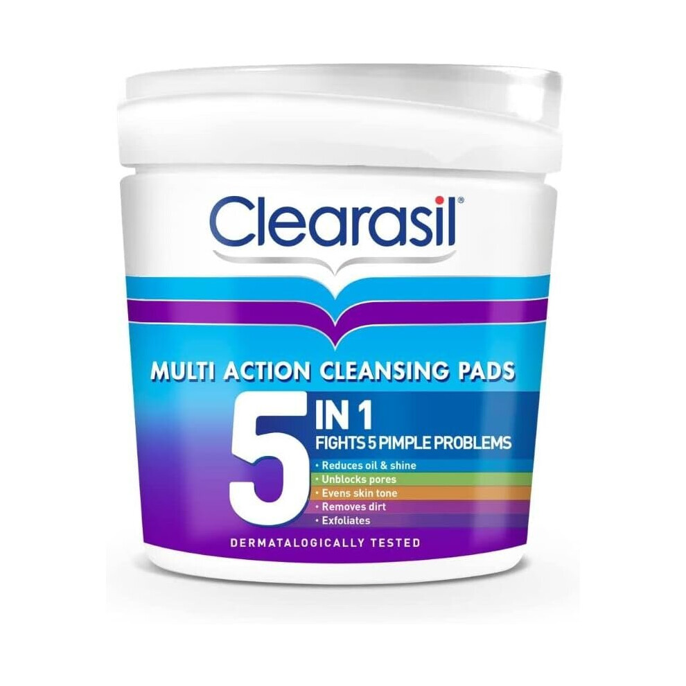 Clearasil 5-in-1 Ultra Cleansing Pads - Pack of 65