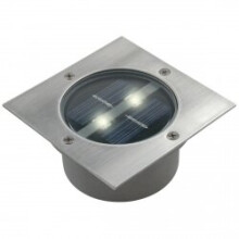 Ranex LED Solar Spotlight Square 0.12 W Silver Lamp Garden Outdoor 5000.198