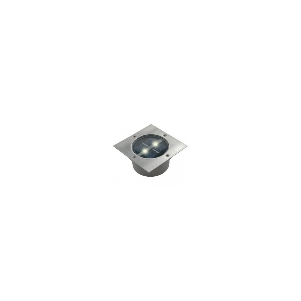 Ranex LED Solar Spotlight Square 0.12 W Silver Lamp Garden Outdoor 5000.198