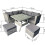BillyOh BillyOh Milan 6 Seater Rattan Corner Sofa Set 3