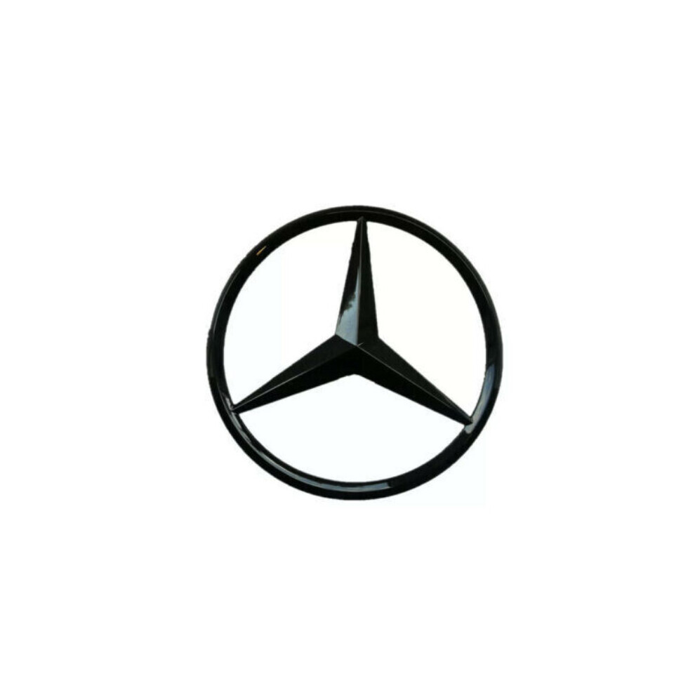 Newjass Mercedes Benz Badge Logo Emblem Rear Boot - 90Mm Black