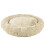 Bunty (X-Large, Cream) Plush Donut Dog Bed Anti Anxiety Calming Pet Bed 1