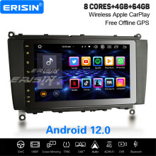8-Core 4GB+64GB IPS Android 12 Car Stereo Mercedes BENZ CLK-Class W209 DAB+ Radio Satnav CarPlay WiFi BT 5.0